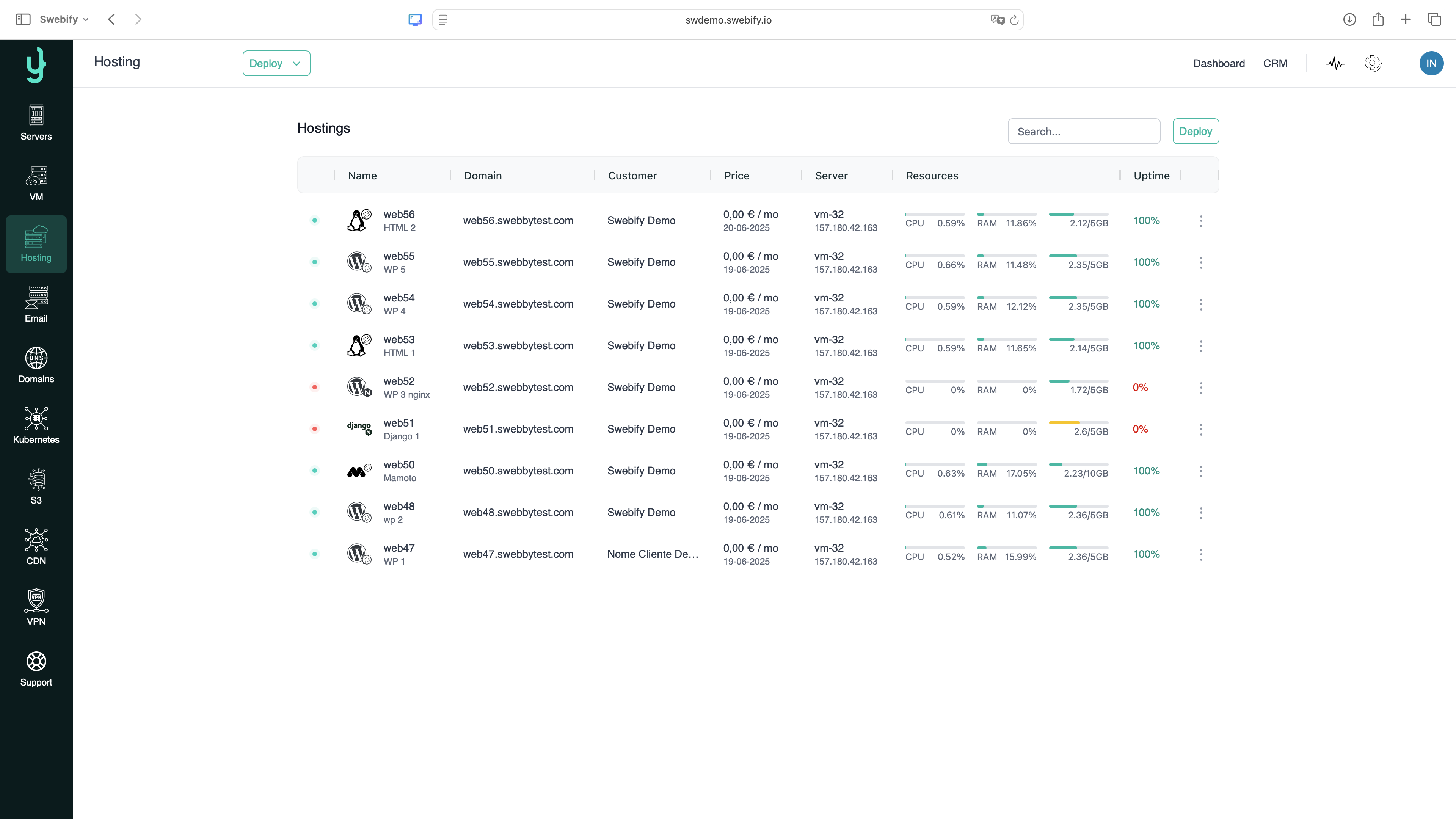 Background image to the video at home in the section Advanced Hosting Panel